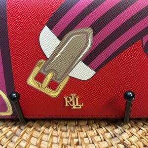 Lauren Ralph Lauren Red and Purple Wallet